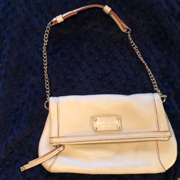 👗Vintage Kate Spade Fold over bag zips and pocket - Picture 2 of 11